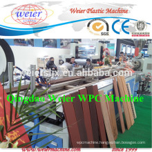 Conical double screw extruder for making WPC PE decking profile with CE